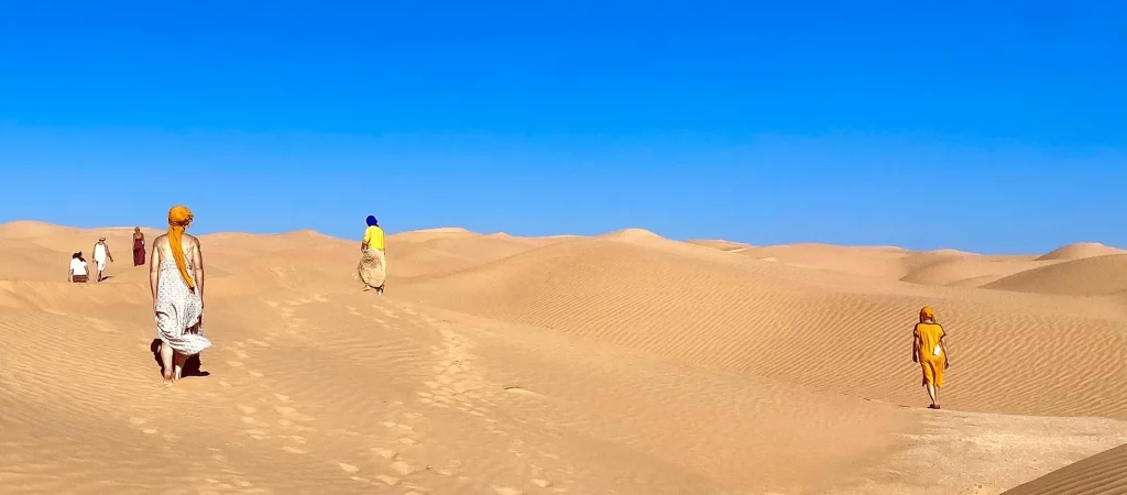 Au Cœur de Soi dans le Désert kamel transhumance marche dans le desert